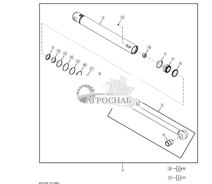Цилиндр ковша для тяжелых условий эксплуатации - ST818678 594.jpg